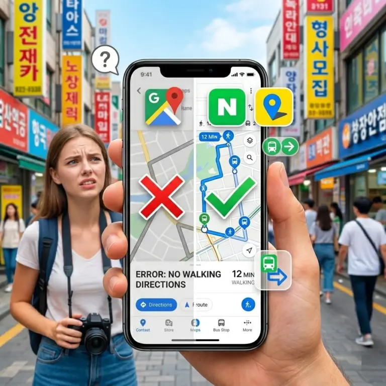 Can You Use Google Maps in Korea? What Tourists Should Use Instead