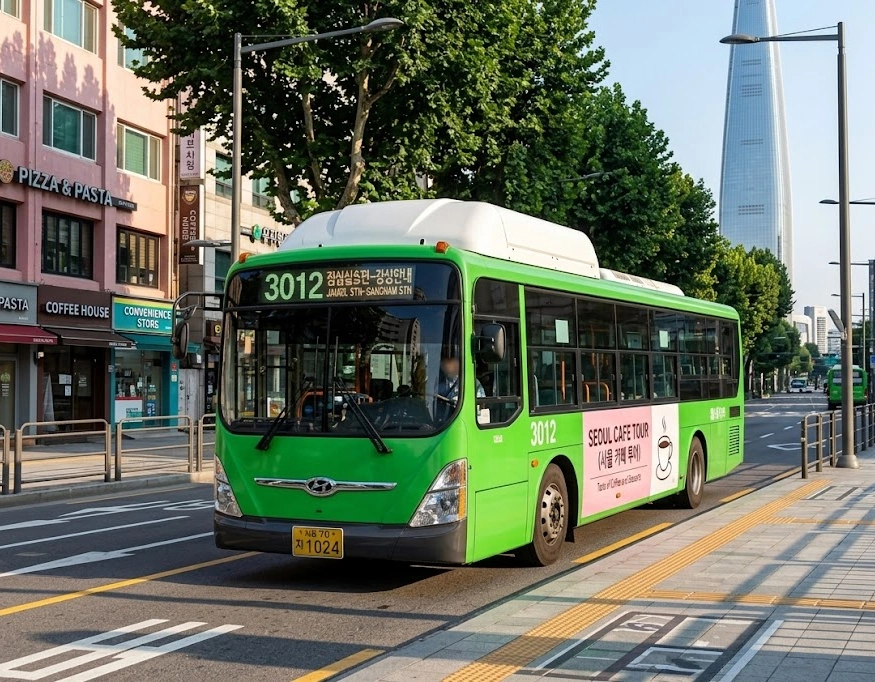 seoul green bus