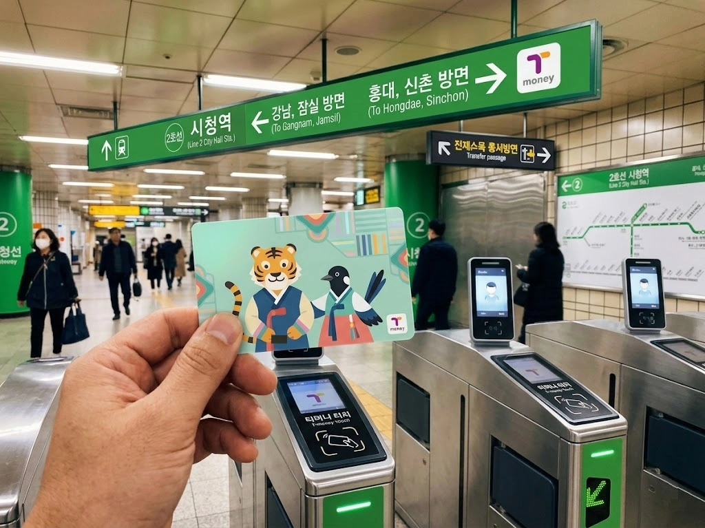 tmoney card in the subway